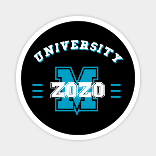 zoom university 2020, blue sky Magnet